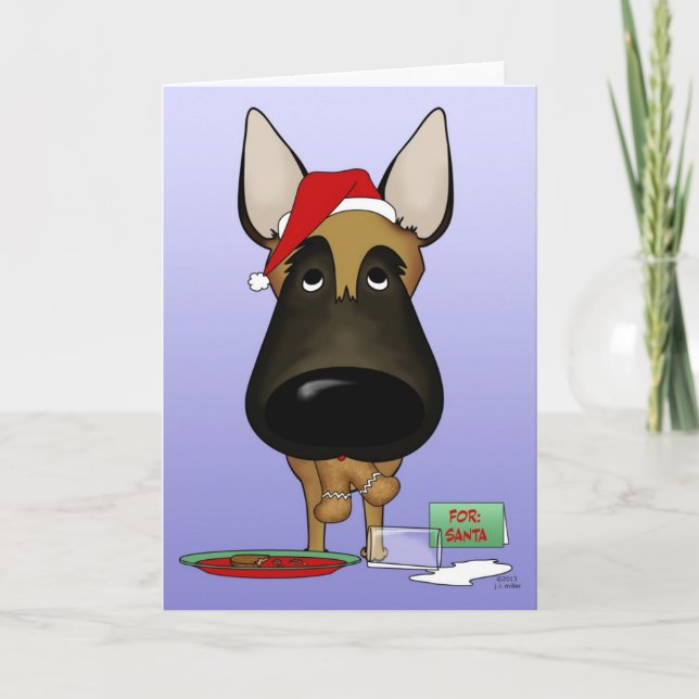 Malinois Weihnachten - Ho Ho?? (Vorderseite)