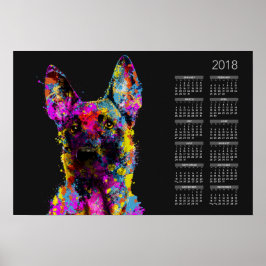 Malinois Welpe — Belgischer Hirte — Maligator Poster