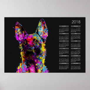 Malinois Welpe — Belgischer Hirte — Maligator Poster