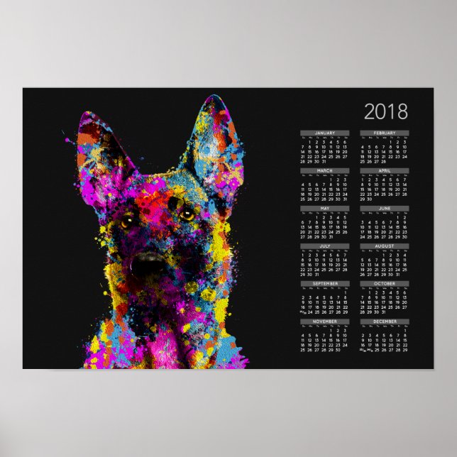 Malinois Welpe — Belgischer Hirte — Maligator Poster (Vorne)