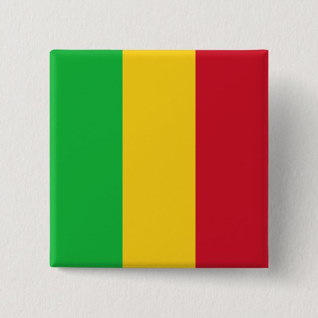 malische Flagge Button (Vorderseite)
