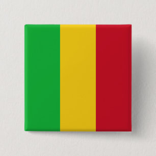 malische Flagge Button
