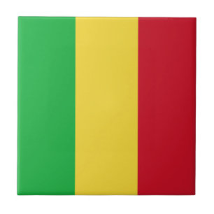 Malische Flagge Keramikfliese