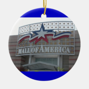 Mall der Amerika-Weihnachtsverzierung Keramik Ornament