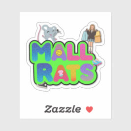 Mall Ratz Logo-Aufkleber Aufkleber