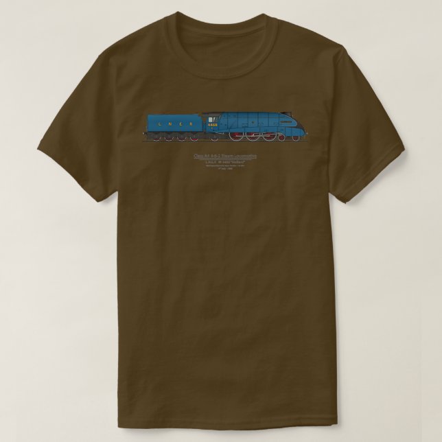 Mallard 1938 Geschwindigkeitsrekord 126 MPH 1 T-Shirt (Design vorne)