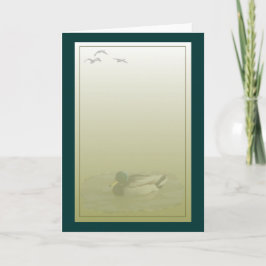 Mallard Drake Duck Greeting Karte