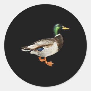 Mallard Drake Duck Pocket Logo Mallard Ducks Hunti Runder Aufkleber