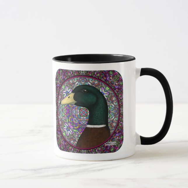 Mallard Drake Mosaic Circle Tasse (Rechts)