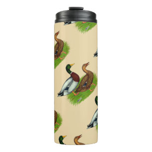Mallard Drake und Duck Thermosbecher