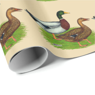 Mallard Drake und Ente Geschenkpapier