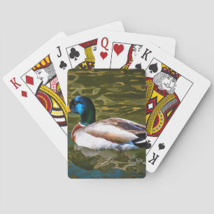 Mallard Duck Artistic Portrait Spielkarten