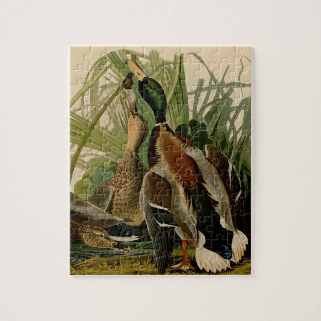 Mallard Duck Audubon Bird Malerei Puzzle (Vertikal)