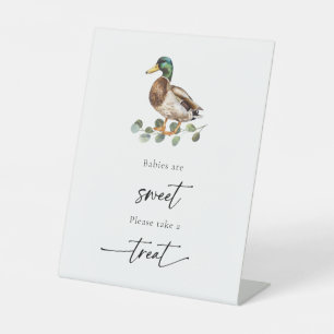 Mallard Duck Babies sind eine süße Babydusche Sockelschild