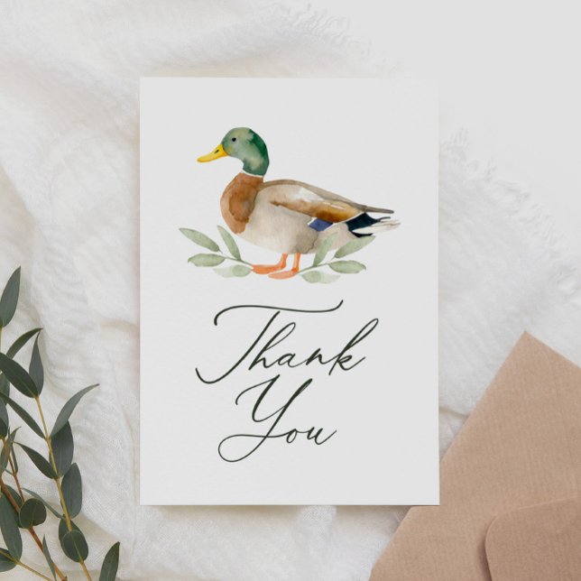 Mallard Duck Baby Duck Dankeskarte (Von Creator hochgeladen)