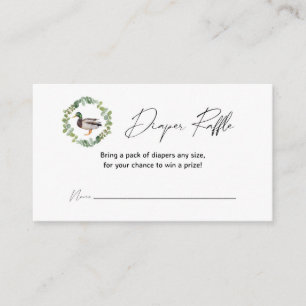 Mallard Duck Baby Duck Duck Windelwulst Raffle Car Begleitkarte