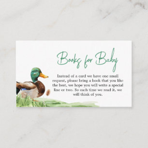 Mallard Duck Baby Showbücher für Baby Begleitkarte