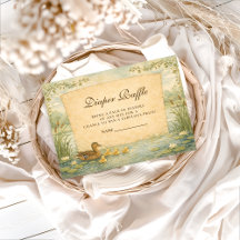 Mallard Duck Baby Shower Diapper Raffle