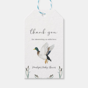 Mallard Duck Baby Shower Gefallen Tag Entenjagd Geschenkanhänger