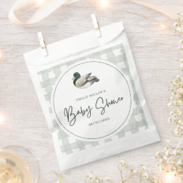 Mallard Duck Baby Shower Gender Neutral Green Geschenktütchen