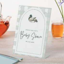 Mallard Duck Baby Shower Party Gender Neutral Baby Sockelschild