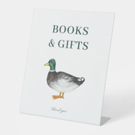 Mallard Duck Books and Gifts Baby Shooting Sign Sockelschild
