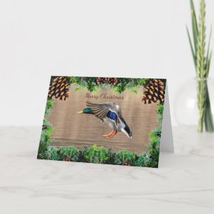 Mallard Duck Christmas Card Karte