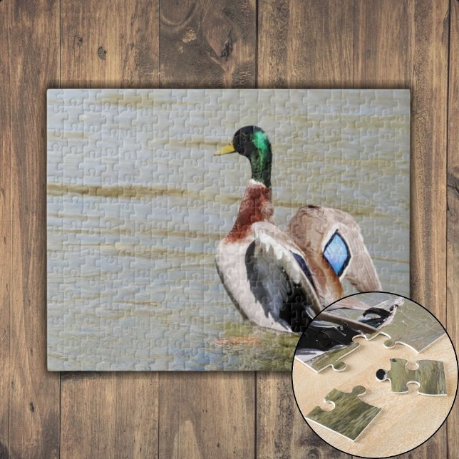 Mallard Duck Diamond Puzzle (Mallard Duck Diamond Jigsaw Puzzle)