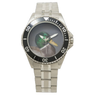 Mallard Duck Drake Stainless Steel Men's Watch Armbanduhr