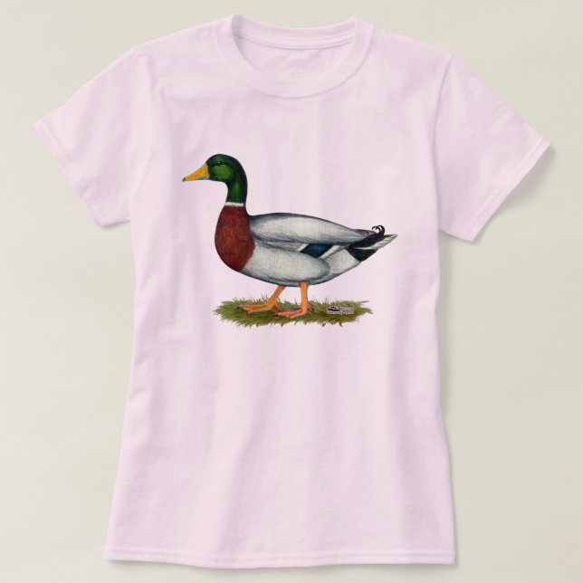 Mallard Duck Drake T-Shirt (Design vorne)