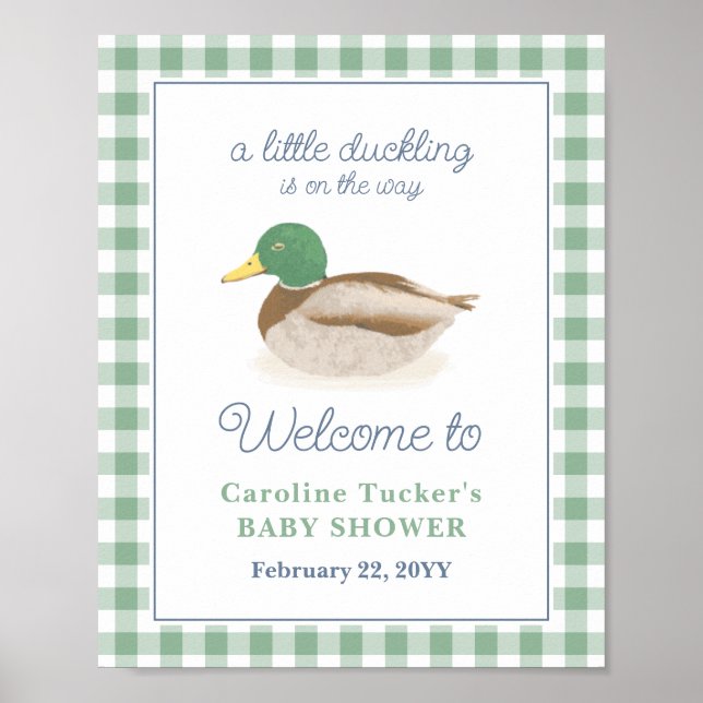 Mallard Duck Duckling Hunting Baby Showroom - Empf Poster (Vorne)