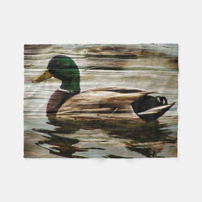 Mallard Duck Fleecedecke (Vorderseite (Horizontal))