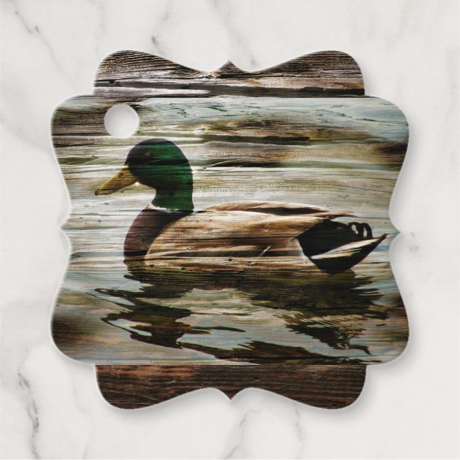 Mallard Duck Geschenkanhänger (Vorderseite)
