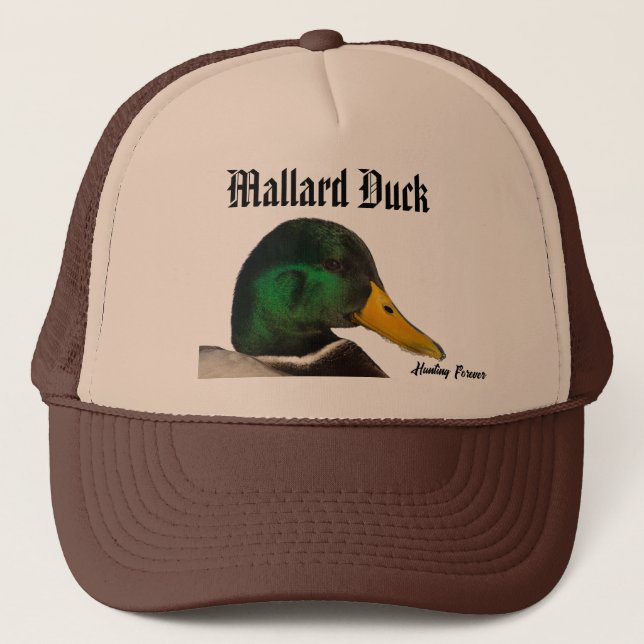 Mallard Duck Hat Truckerkappe (Vorderseite)