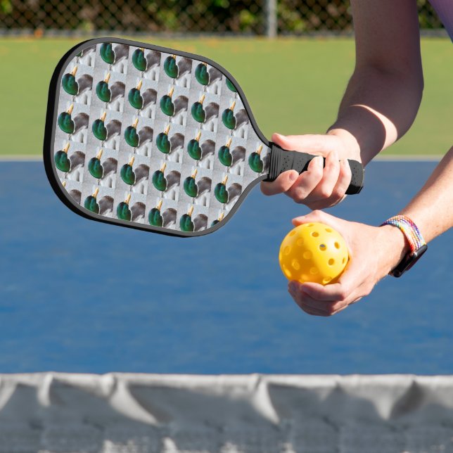 Mallard Duck Head Pattern Pickleball Schläger (InSitu)