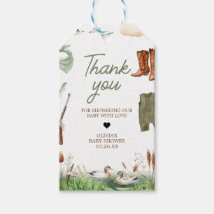 Mallard Duck Hunting Baby Shower Fevor Tags Geschenkanhänger