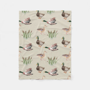 Mallard Duck Hunting Blanket Fleecedecke
