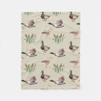 Mallard Duck Hunting Blanket Fleecedecke