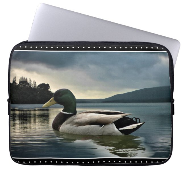 Mallard Duck Lake Laptopschutzhülle (Vorderseite)