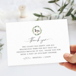 Mallard Duck Little Duckling Baby Duckling Dusche Dankeskarte