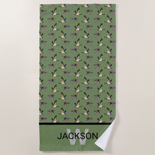 Mallard Duck Lovers Strandtuch (Vorderseite)