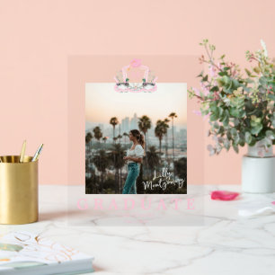 Mallard Duck Monogram Abschluss Foto Acrylschild