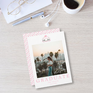 Mallard Duck Monogram Abschluss Wappen Abschluss Einladung