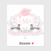 Mallard Duck Monogram Abschluss Wappen