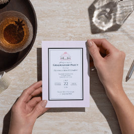 Mallard Duck Monogram Abschluss Wappen Einladung