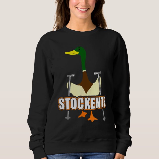 Mallard Duck Nordic Walking Duck Sweatshirt (Vorderseite)