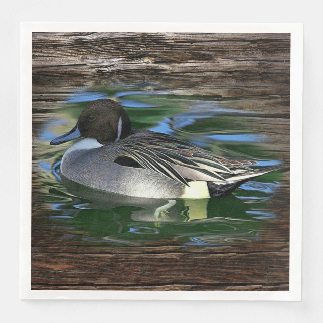 Mallard Duck on Lake Serviette (Vorderseite)