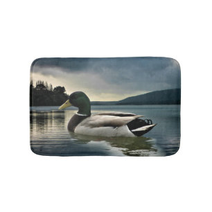 Mallard Duck On The Lake Badematte