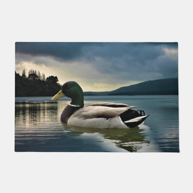 Mallard Duck on The Lake Fußmatte (Vorderseite)