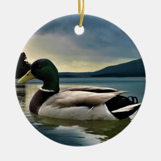 Mallard Duck on The Lake Keramik Ornament (Vorne)